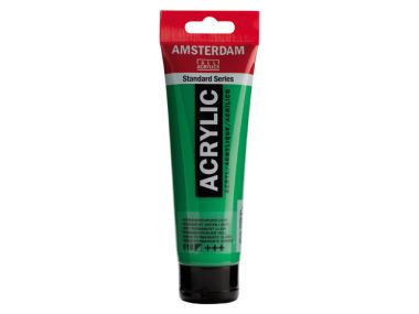Amsterdam Acrylic Paint Permanent Green Light.