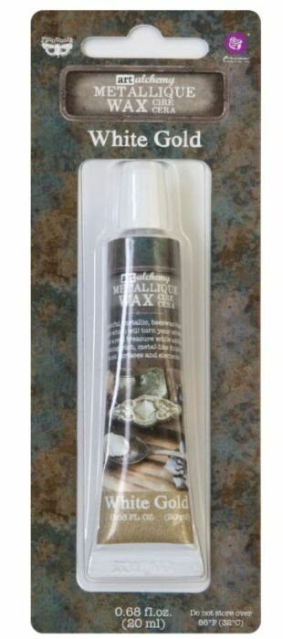 Finnabair White Gold  Art Alchemy Metallique Wax.