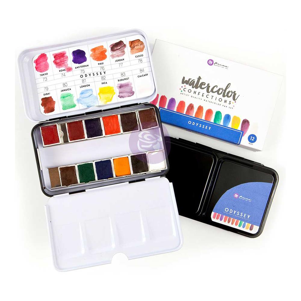Prima Watercolor Confections Watercolor Pans Odyssey
