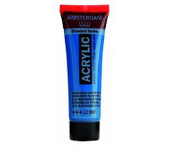 Amsterdam Acrylic Paint Manganese Blue Phtalo.
