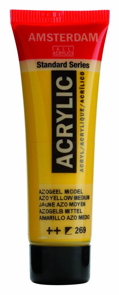 Amsterdam Acrylic Paint Azo Yellow Medium.