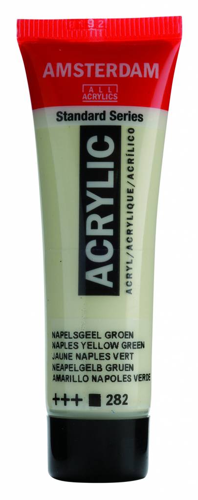 Amsterdam Acrylic Paint Naples Yellow Green.