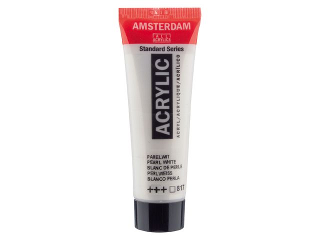 Amsterdam Acrylic Paint Pearl White.