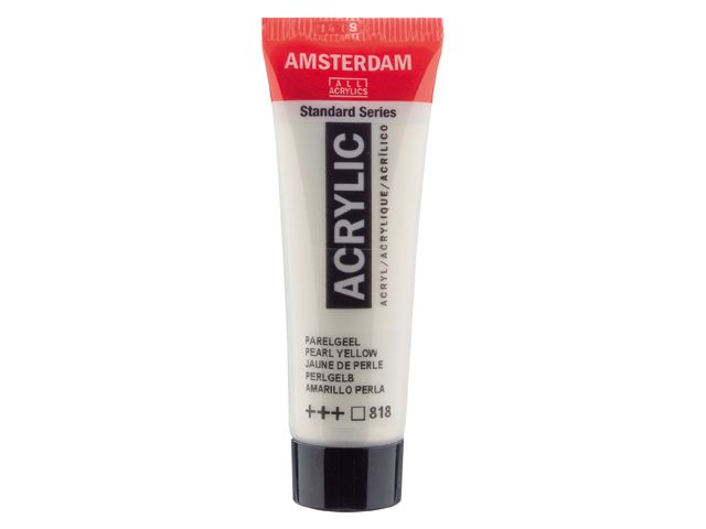 Amsterdam Acrylic Paint Pearl Yellow.