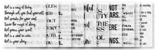 Dina Wakley Collage Words #1