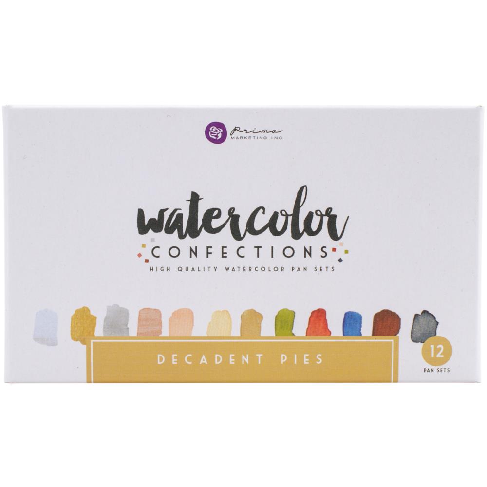 Prima Watercolor Confections Watercolor Pans Decadent Pies