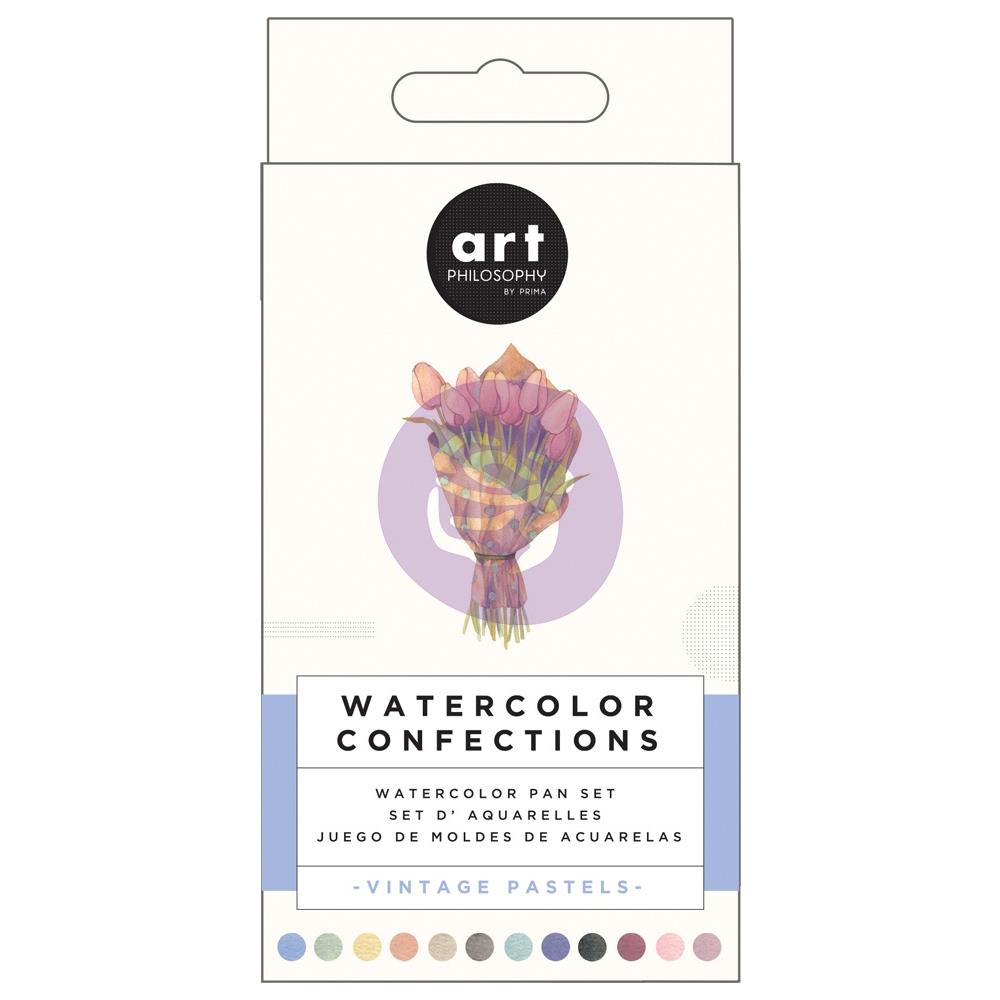 Prima Watercolor Confections Watercolor Pans Vintage Pastels