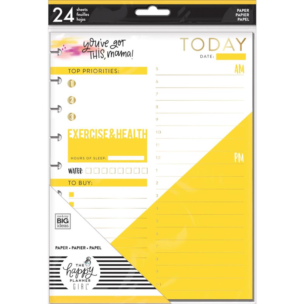 Mambi Medium Planner Fill paper Super Mom