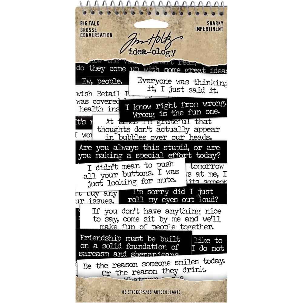 Tim Holtz Big Talk Snarky