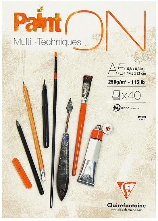 Clairefontaine PaintOn Multi Techniques A5