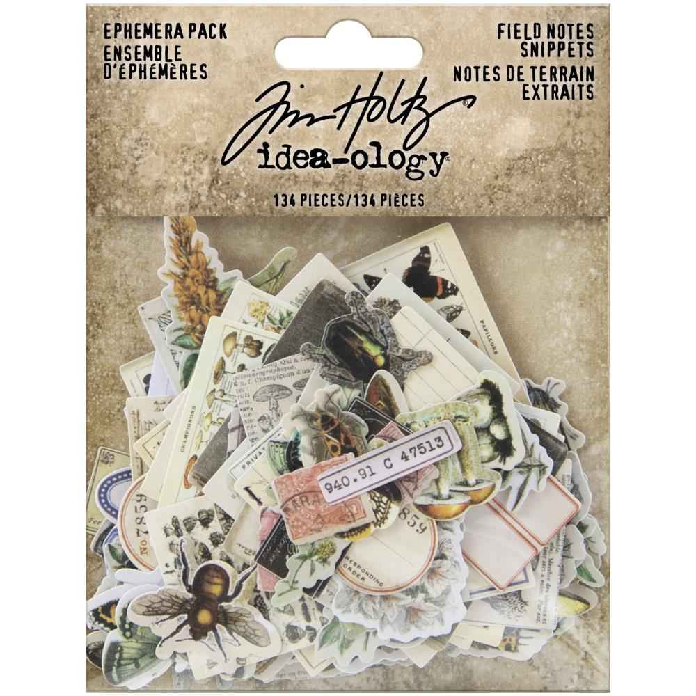 Tim Holtz Ephemera Pack Snippets Field Notes