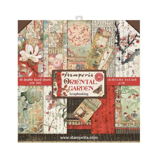 Stamperia Paperpad Oriental Garden 12 inch