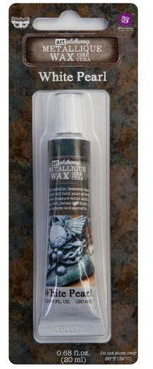 Finnabair White Pearl Art Alchemy Metallique Wax.