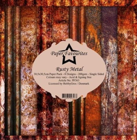 Paper Favourites Rusty Metal Paper Pad 12 inch.