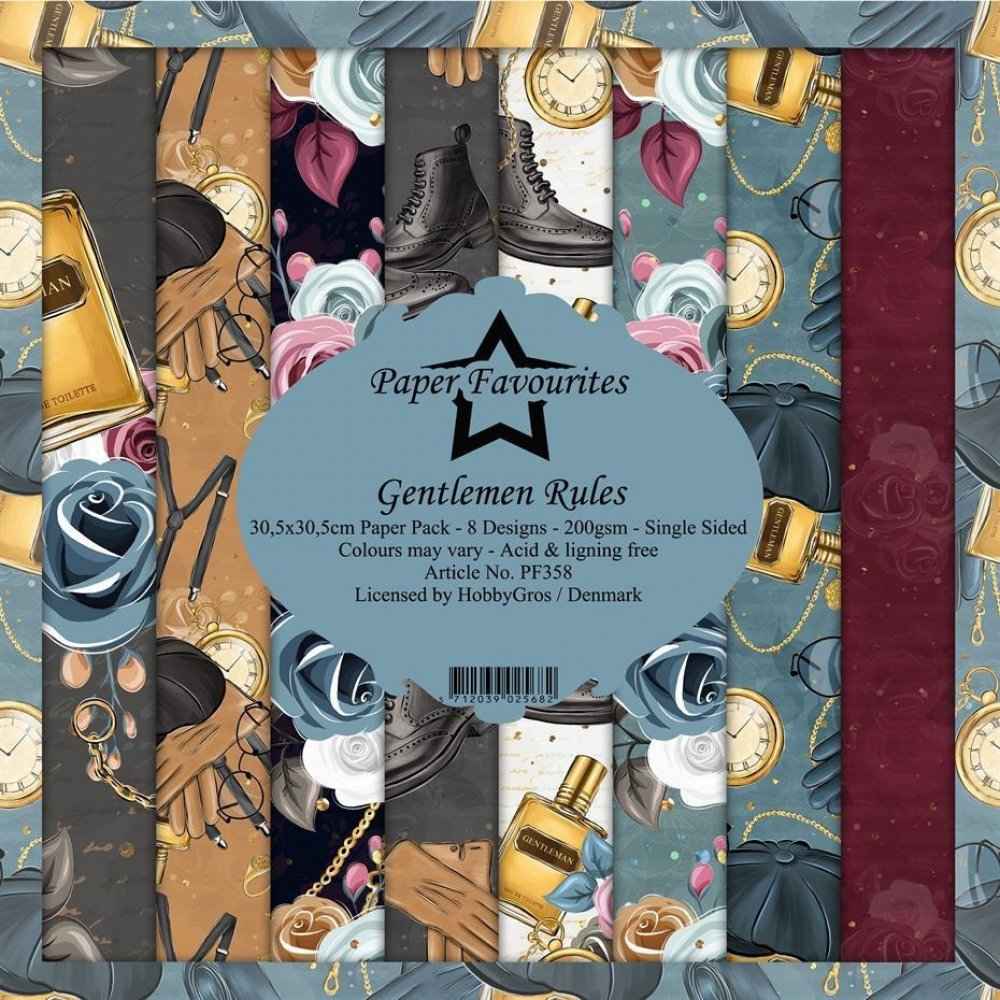 Paper Favourites Gentlemen Rules  Paper Pad 12 inch.