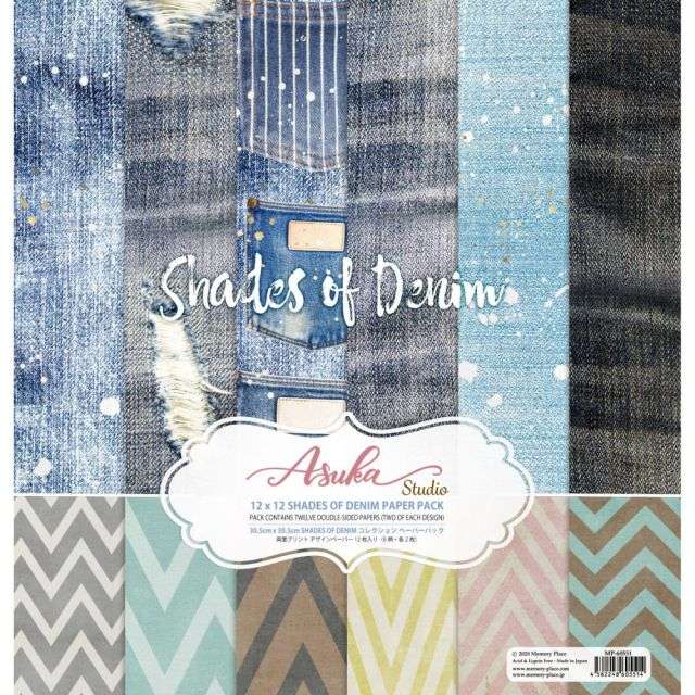 Asuka Studio Paperpad Shades Of Denim 12 inch