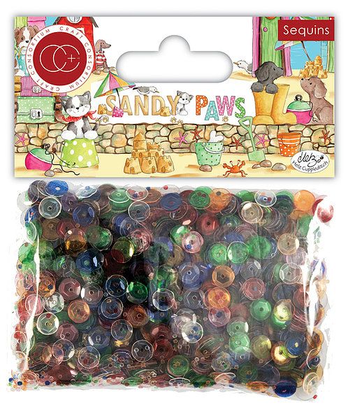 CC Sequins Sandy Paws