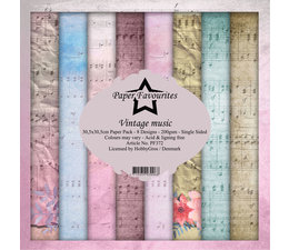 Paper Favourites Vintage Music Paper Pad 12 inch.