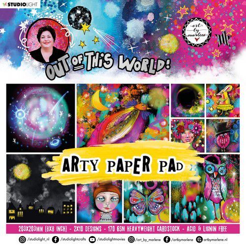 Art By Marlene  Out Of this World Arty paper Pad 16