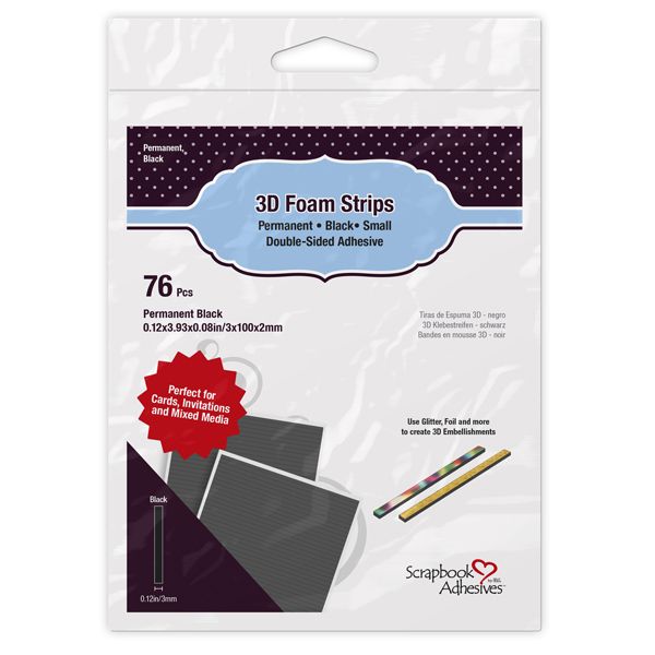 3D Foam Strips Black