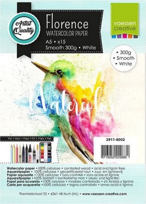 Florence Aquarelpapier Smooth White 15 stuks A5 300 grams