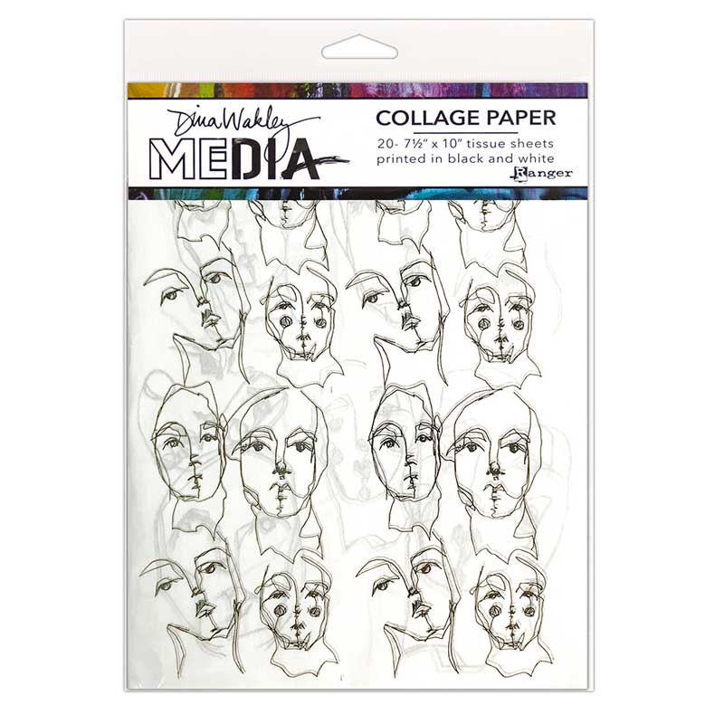 Dina Wakley Collage Paper Church Doodles