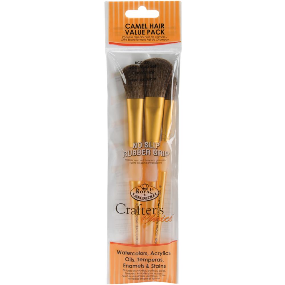 RL Crafters Choice Camel Brush Set Big Brushes