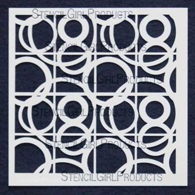 SG Stencil Circle Tile 6 inch