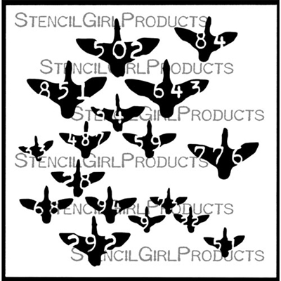 SG Stencil Flock 6 inch