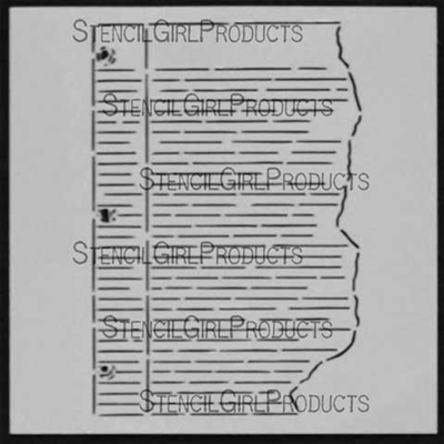 SG Stencil Journal Notes 6 inch