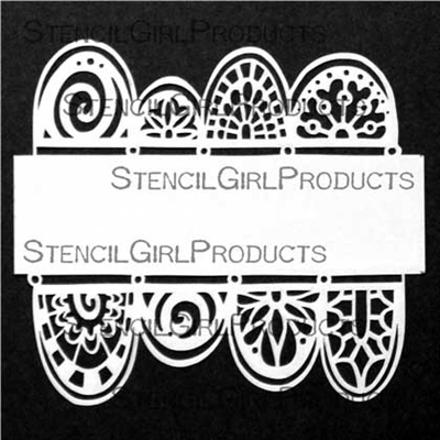 SG Stencil Scalloped Border 6 inch