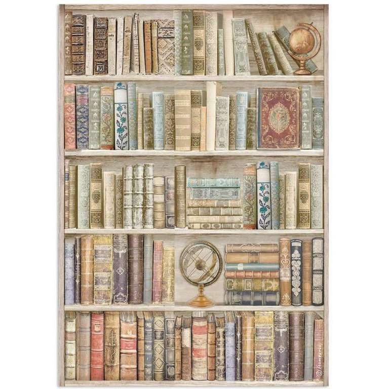 Stamperia Rice Paper A4 Lifestyle Library