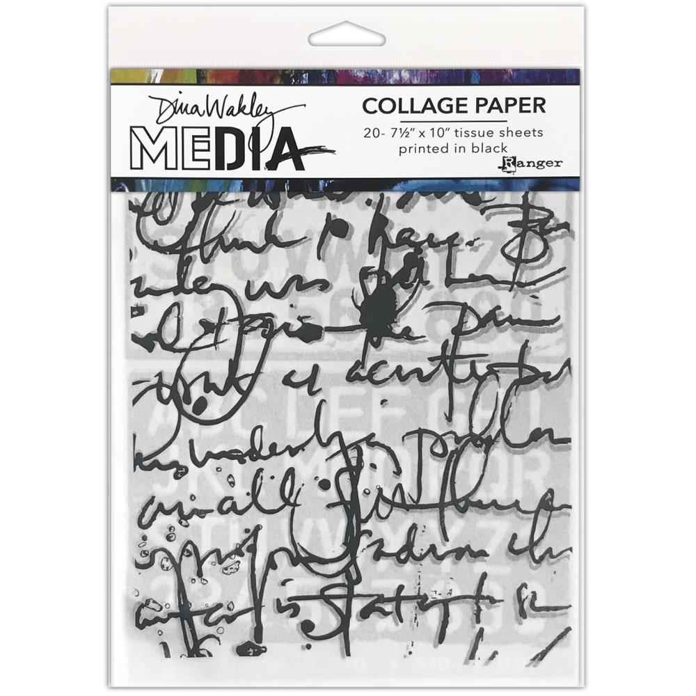 Dina Wakley Collage Paper Text Collage