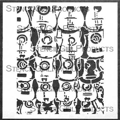 SG Stencil Guitars Small 6 inch