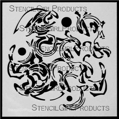 SG Stencil Marbles 6 inch