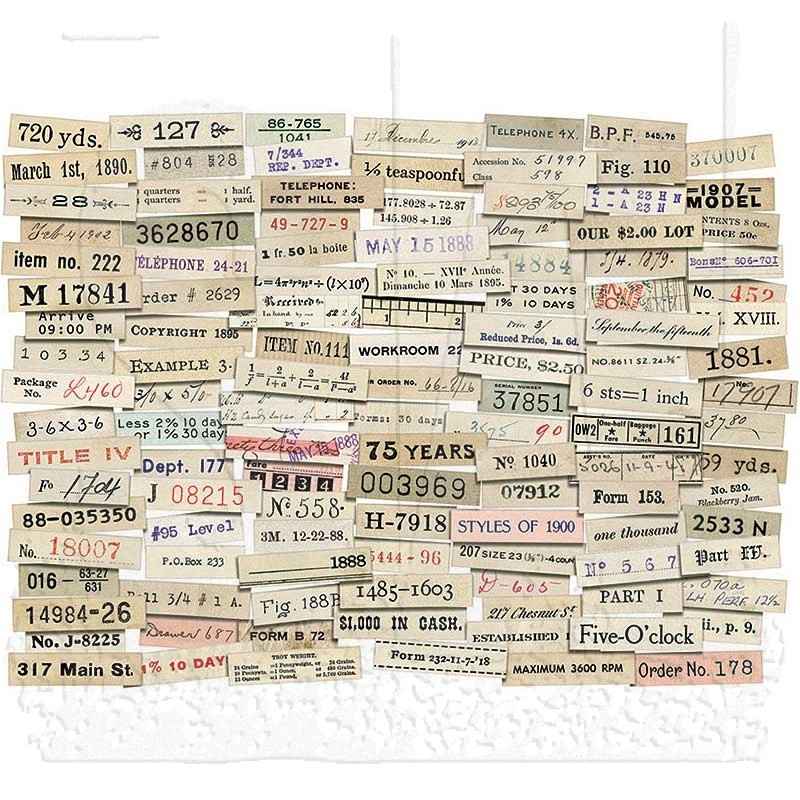 Tim Holtz Ephemera Pack Snippets Number Strips