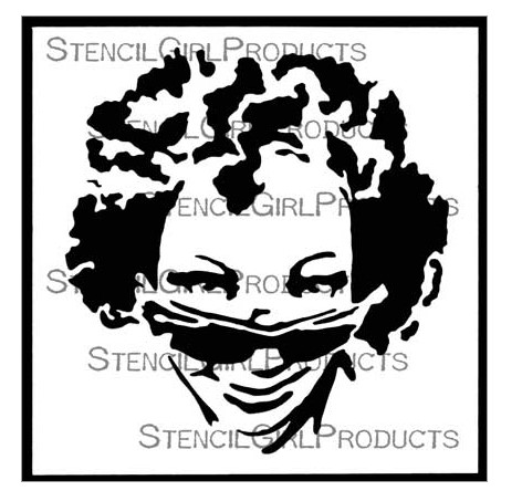 SG Stencil Cool Attitude 6 inch