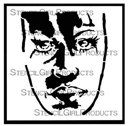 SG Stencil Face It 6 inch