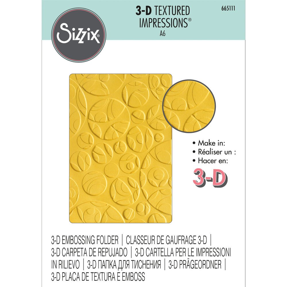 Sizzix  3D Textured Impressions Embossing Folder Swiss Cheese