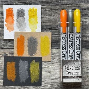 Ranger Distress Crayons Halloween Pearl Set #1