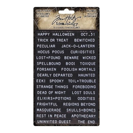 Tim Holtz Label Stickers Halloween