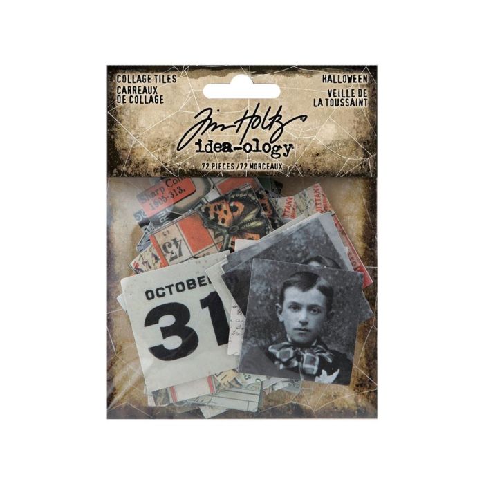 Tim Holtz Collage Tiles Halloween