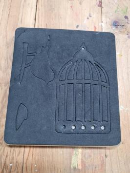 Gebruikt. Sizzix Tim Holtz Bigz Caged Bird