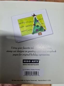Gebruikt. Hero Arts Merry Holiday Borders