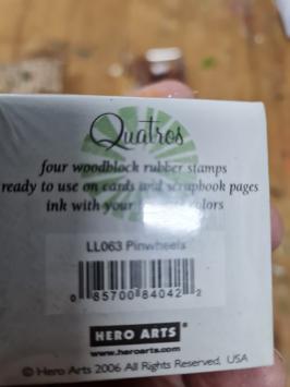 Gebruikt. Hero Arts Pinwheels