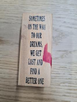 Gebruikt. Stampers Anonymous J3-1081 op hout. Tim Holtz Collectie  