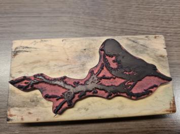 Gebruikt. Stampers Anonymous P2-1431 op hout  Tim Holtz Collection