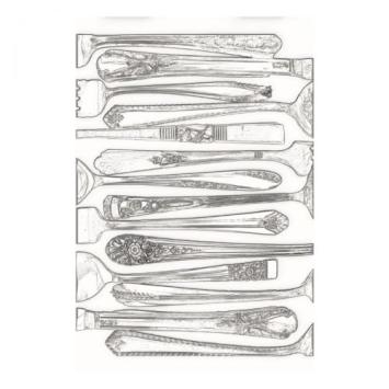 Sizzix  3D Textured Impressions Embossing Folder Silverware