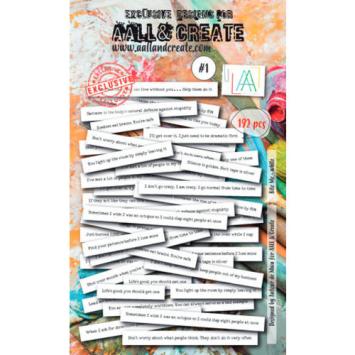 AALL & Create Ephemera Die-cuts Bite me White 1 (192 stuks)