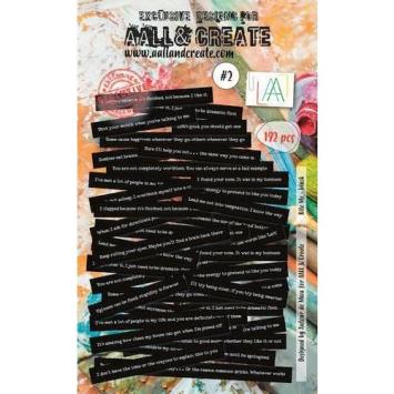 AALL & Create Ephemera Die-cuts Bite me Black 2 (192 stuks)